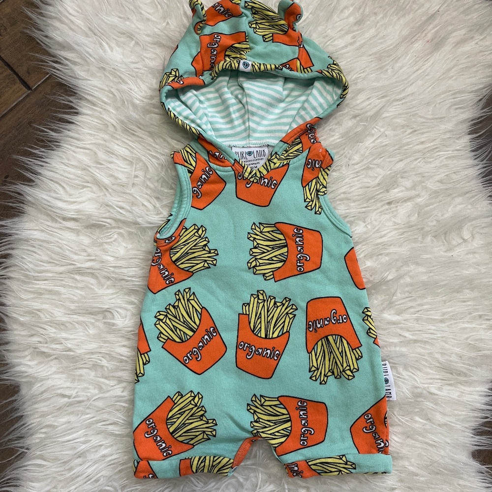 Purl Lamb Cotton Fries Romper 6-12
